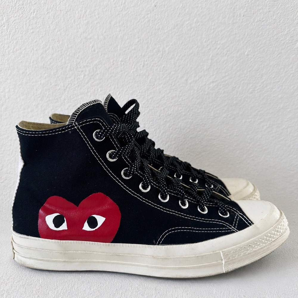 Comme des Garçons PLAY x Converse Chuck 70 High Black  Mens sz 11